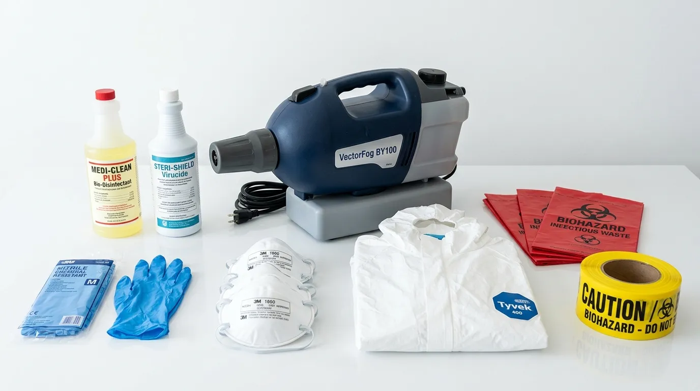 Professional biohazard remediation crew working in Poughkeepsie