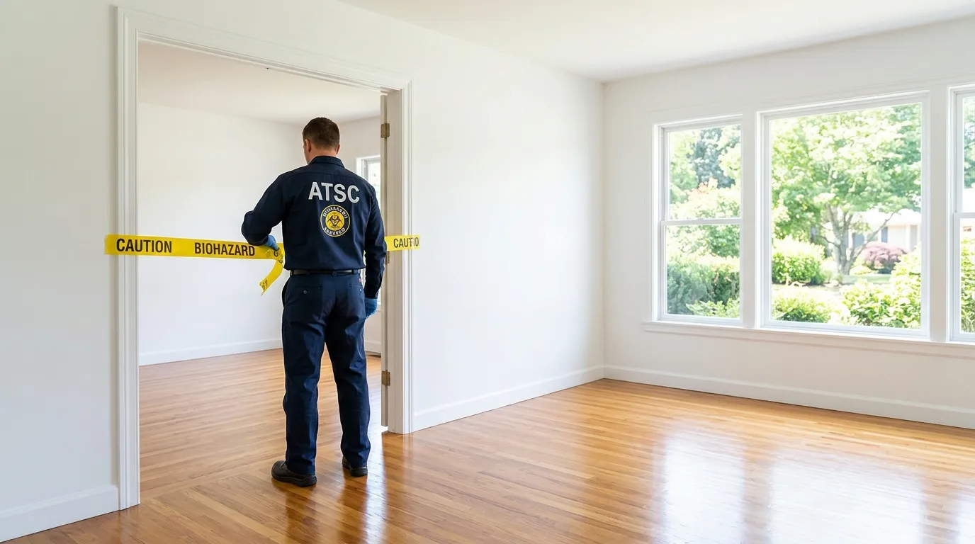 Certified biohazard cleanup crew performing Decomposition Cleanup in Poughkeepsie