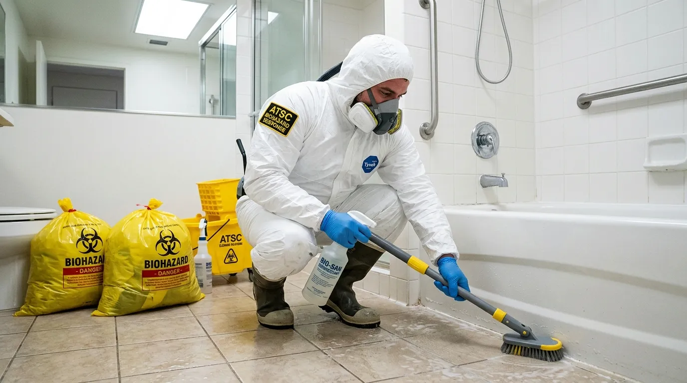 Decontamination equipment deployed for Blood Cleanup in Poughkeepsie